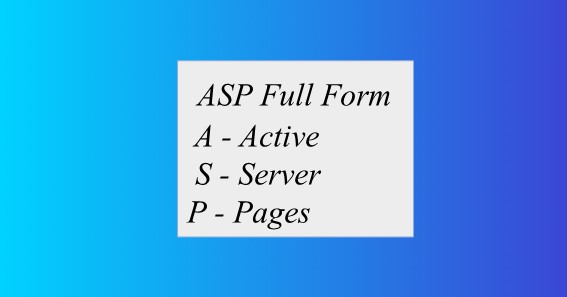 ASP Full Form 