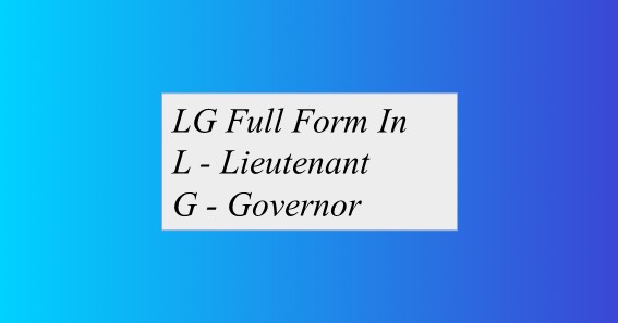 LG Full Form In