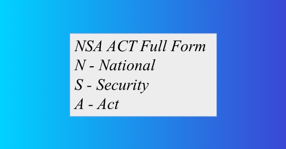 NSA ACT FullForm