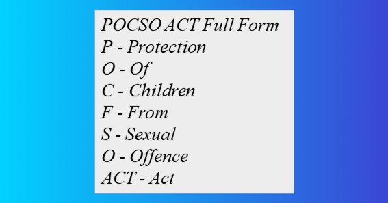 POCSO ACT Full Form