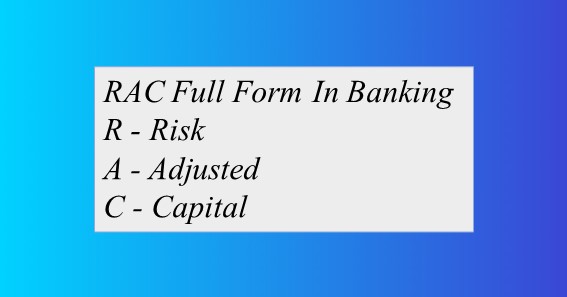 RAC Full Form In Banking