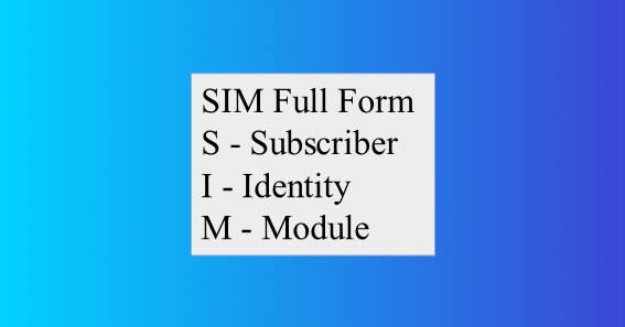 SIM Full Form 
