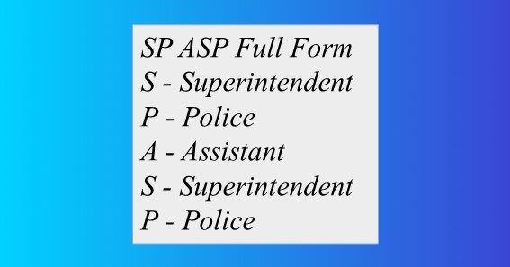 SP ASP Full Form 